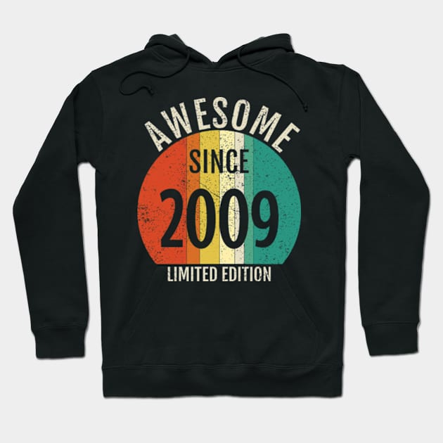 cool retro born in 2009 Hoodie by MinyMerch